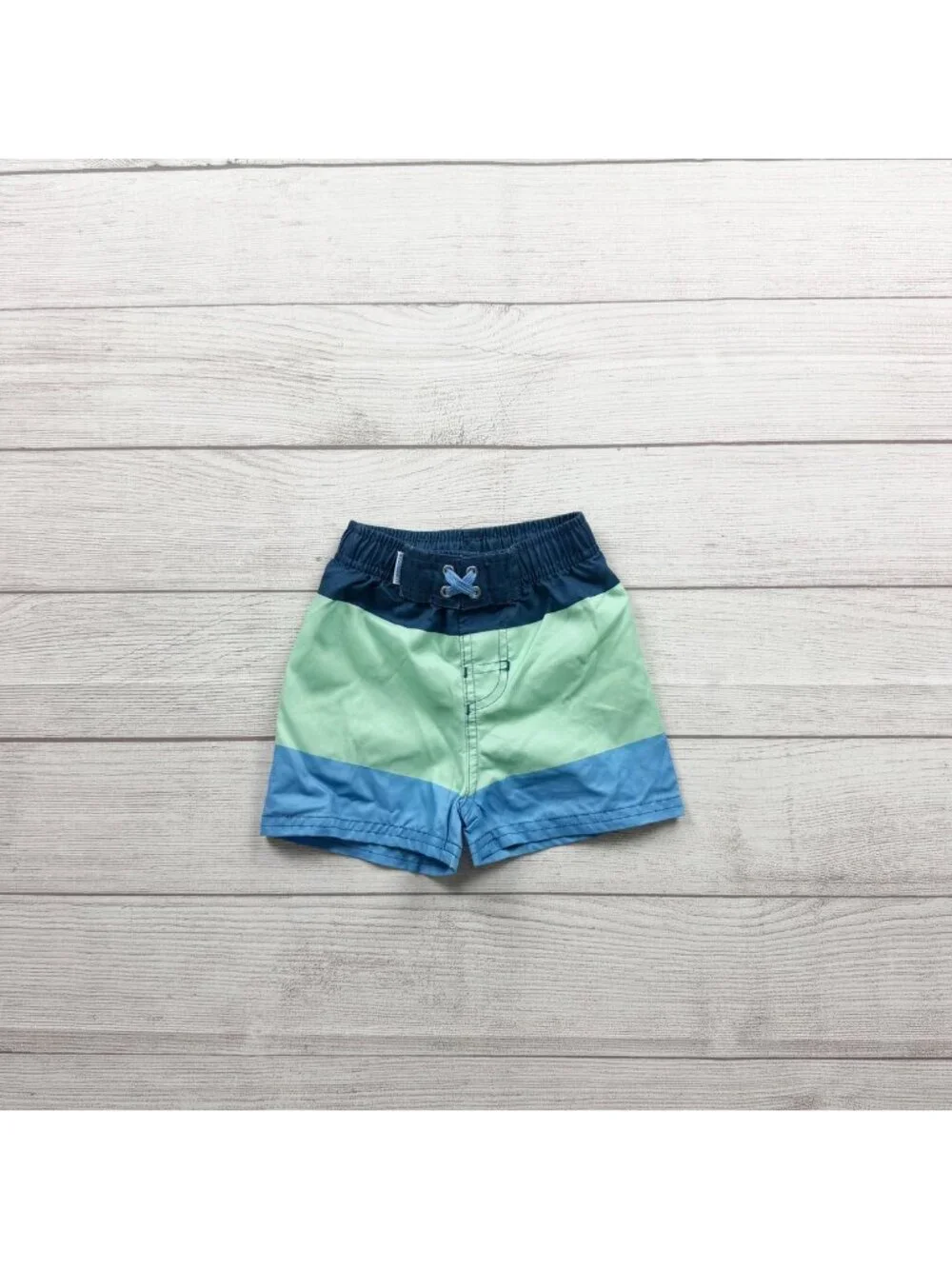 RuggedButts Baby Swim Trunks Boys Color Block Shorts 12-18 Months